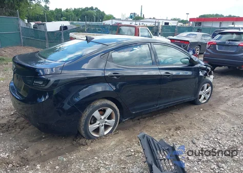 2013 Hyundai Elantra Gls from USA, damaged, VIN 5NPDH4AE2DH292092
